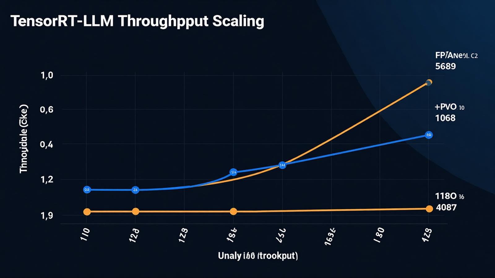 Tokens/sec vs batch size on 8×B200 cluster